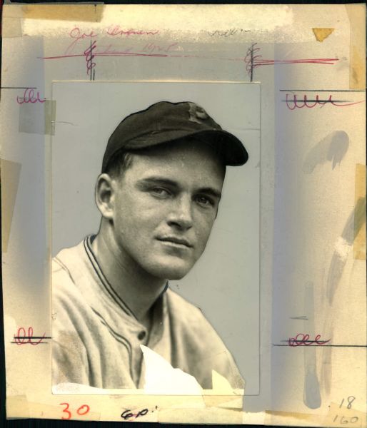 1926-27 Joe Cronin Pittsburgh Pirates "The Sporting News Collection Archives" Original Photo (Sporting News Collection Hologram/MEARS Photo LOA)