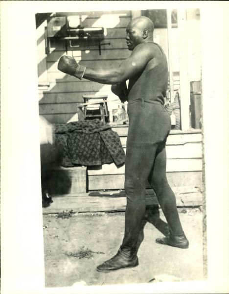 1920s circa Jack Johnson "The Sporting News Collection Archives" Original Photo (Sporting News Collection Hologram/MEARS Photo LOA)