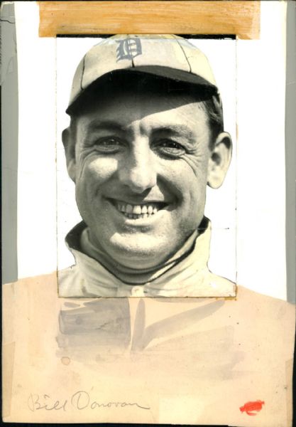 1905-12 Bill Donovan Detroit Tigers "The Sporting News Collection Archives" Original Photo (Sporting News Collection Hologram/MEARS Photo LOA)