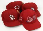 1990s Baseball Commemorative Caps - 3 Mark McGwire St. Louis Cardinals & 1 Ken Griffey Jr. Reds 