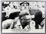 1990s Ray Nitschke Green Bay Packers Signed 23" x 17" Oversized Photo w/ Great Lombardi Inscription - JSA