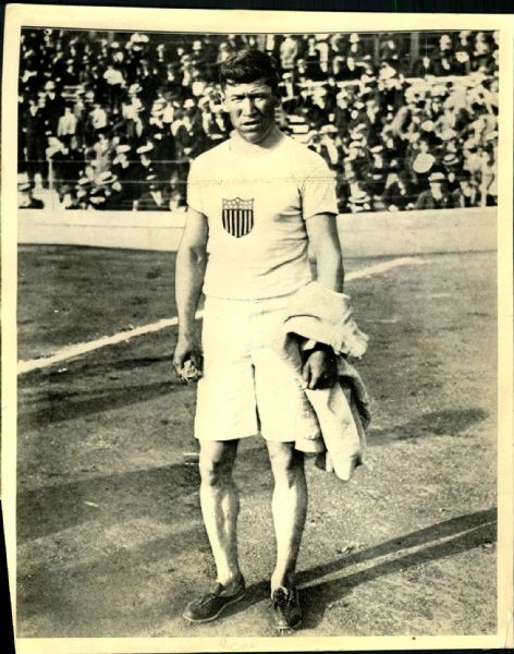 1912 Jim Thorpe Track and Field "The Sporting News Collection Archives" Original 8" x 10" Print (Sporting News Collection Hologram/MEARS Photo LOA)