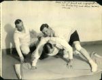 1930s circa Babe Ruth Wrestling "The Sporting News Collection Archives" Original 7.5" x 9.75" Photo (Sporting News Collection Hologram/MEARS Photo LOA)