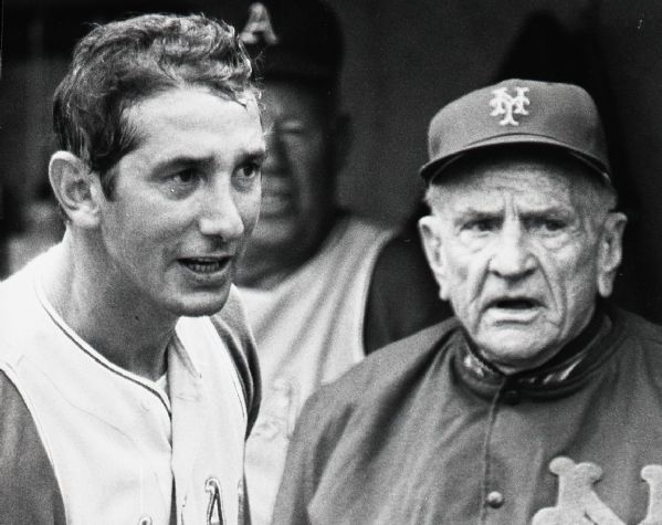 1962-65 Casey Stengel New York Mets "The Sporting News" Original 3" x 4" Black And White Negative (The Sporting News Collection/MEARS Auction LOA) 
