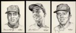 1969 New York Mets A Portfolio of Stars 9 x 12 Prints - Complete set of 20 with Folder -