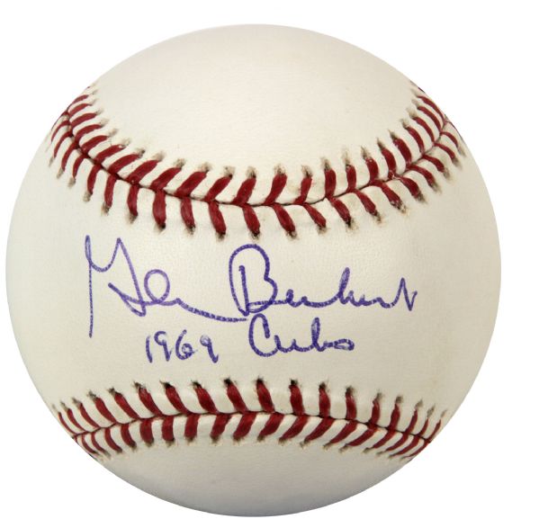 1969 Glenn Beckert Chicago Cubs Single Signed ONL (Giamatti) Baseball "1969 Cubs" - JSA