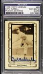 1982 Carl Hubbell New York Giants Pacific Legends Signed Card - PSA/DNA Holder