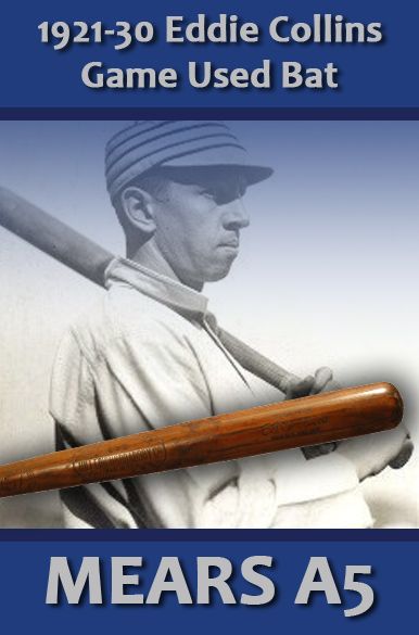 1921-30 Eddie Collins H&B Louisville Slugger Professional Model Hand Turned Model 250 Game Used Bat - Philadelphia Athletics - 1919 Chicago White Sox (MEARS A5)