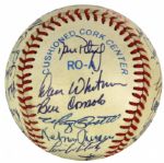 1984 Detroit Tigers Team Signed OAL (Brown) Baseball World Series Champions w/ 28 Sigs. Incl. Sparky Anderson - JSA 