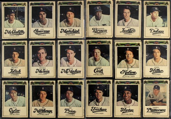 1968 Detroit Free Press Bubblegumless Tigers Cards 