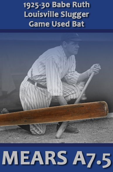 1921-30 George “Babe” Ruth H&B Louisville Slugger Professional Model Game Used Bat – “The Looey-Ville Trade Bat, Ruth for a six pack” – (MEARS A7.5)