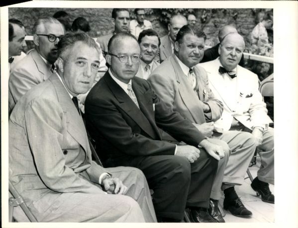 1951 Ford Frick Jimmie Foxx Hall of Fame Induction Ceremony "The Sporting News Collection Archives" Original Photo (Sporting News Collection Hologram/MEARS Photo LOA)