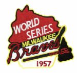 1957 Milwaukee Braves World Series Replica Patch