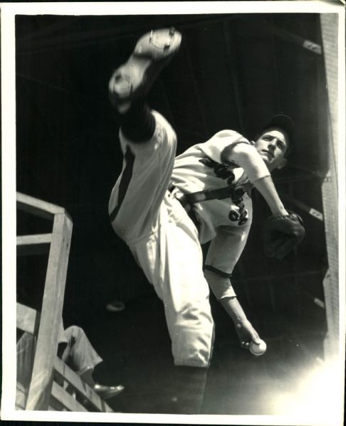 1939-52 Al Olsen San Diego Padres PCL "The Sporting News Collection Archives" Original Photo (Sporting News Collection Hologram/MEARS Photo LOA)