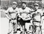 1935 Babe Ruth Dizzy Dean Frankie Frisch "The Sporting News" Original 3" x 4" Black And White Negative (The Sporting News Collection/MEARS Auction LOA) 