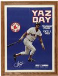 1983 Carl Yastrzemski Boston Red Sox Yaz Day Poster 17 1/2" x 23 1/2"