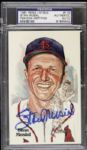 1981 Stan Musial St. Louis Signed Perez Steele Card - PSA/DNA Holder