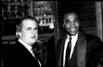 1975 circa Sugar Ray Leonard with Agent "The Sporting News" Original 2.75" x 4.25" Black And White Negative (The Sporting News Collection/MEARS Auction LOA)