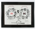 1985 Bobby Grich Cystic Fibrosis - 65 Roses Sports Club 1500/2500 Autographed Litho (JSA)