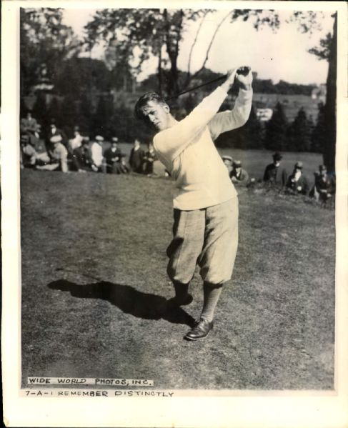 1930 Bobby Jones "The Sporting News Collection Archives" 1949 Print (Sporting News Collection Hologram/MEARS Photo LOA)