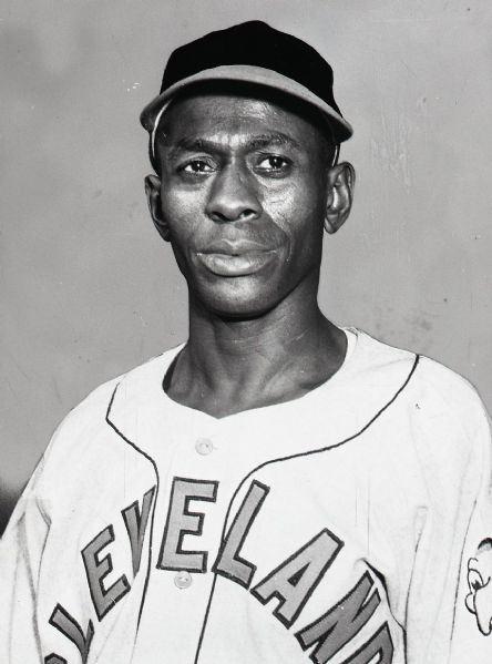 1947-65 Satchel Paige Cleveland Indians Kansas City Athletics "The Sporting News" Original Black And White Negatives (The Sporting News Collection/MEARS Auction LOA)  - Lot of 2