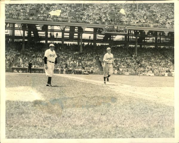 1938 Babe Ruth Brooklyn Dodgers "The Sporting News Collection Archives" Original Photo (Sporting News Collection Hologram/MEARS Photo LOA)