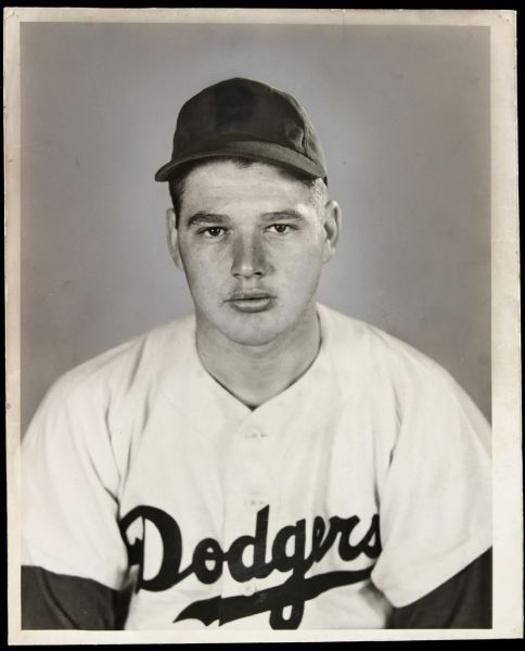 1953 Bob Milliken Brooklyn Dodgers "The Sporting News Collection Archives" Original Photo (Sporting News Collection Hologram/MEARS Photo LOA)