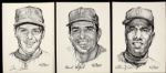 1969 New York Mets A Portfolio of Stars 9 x 12 Prints - Complete set of 20 with Folder -