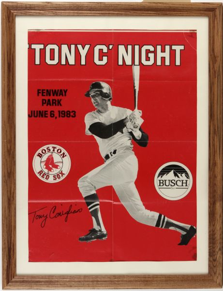 1983 Tony Conigliaro Boston Red Sox Tony C Night Poster - 17 1/2" x 23"