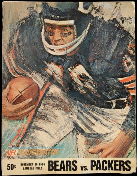 1966 Green Bay Packers vs. Chicago Bears Program - Nov. 20, 1966