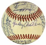 1984 Detroit Tigers Team Signed OAL (Brown) Baseball World Series Champions w/ 28 Sigs. Incl. Sparky Anderson - JSA 