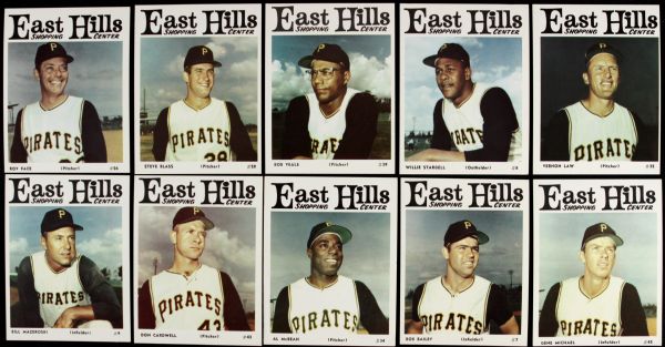 1966 Pittsburgh Pirates East Hills Set of 25 w/ Roberto Clemente Willie Stargell Bill Mazeroski
