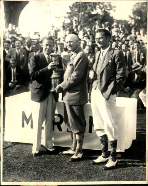 1930 Bobby Jones Eugene Homans US Amateur Championship "The Sporting News Collection Archives" Original Photo (Sporting News Collection Hologram/MEARS Photo LOA)