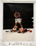 1984 Muhammad Ali Standing Over Sonny Liston 22" x 28" Poster