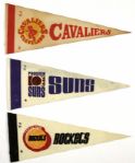 1960s to '70s NBA & College Mini Pennants 
