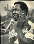 1974 Hank Aaron Atlanta Braves Lot #2 "The Sporting News Collection Archives" Original Photo (Sporting News Collection Hologram/MEARS Photo LOA)