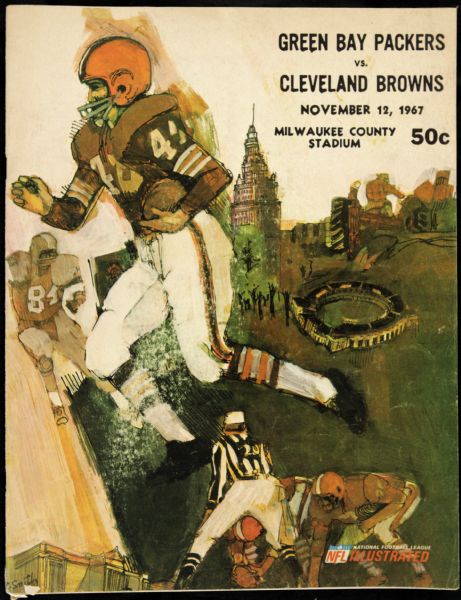 1967 Green Bay Packers vs. Cleveland Browns Program 