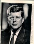 1961 President John F. Kennedy The Chicago Sun Times Archives Original Photo (Chicago Sun Times Hologram/MEARS Photo LOA)