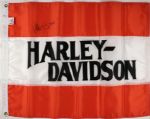 2010 Harley Davidson 29 1/2" x 39 1/2" Flag Signed By Willie G - MEARS LOA