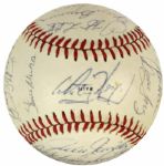 1982 St. Louis Cardinals Team Signed World Series Baseball w/ 27 Sigs. Incl. Darrell Porter Ozzie Smith - JSA 