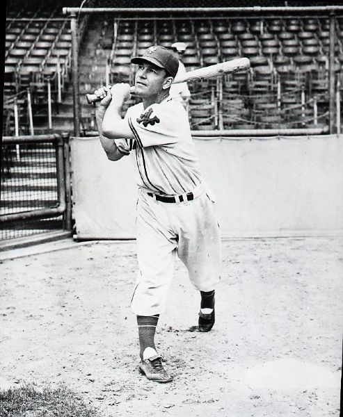 1940-41 Mel Ott New York Giants "The Sporting News" Original 2.25" x 2.75" Black And White Negative (The Sporting News Collection/MEARS Auction LOA) 