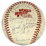 1982 St. Louis Cardinals Team Signed World Series Baseball w/ 27 Sigs. Incl. Darrell Porter Ozzie Smith - JSA 