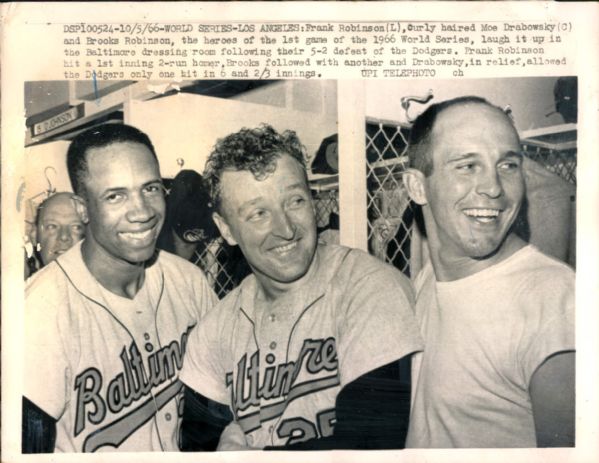 1966 Brooks Robinson Frank Robinson Baltimore Orioles "The Chicago Sun-Times Archives" Original Photo (Chicago Sun-Times Hologram/MEARS Photo LOA)