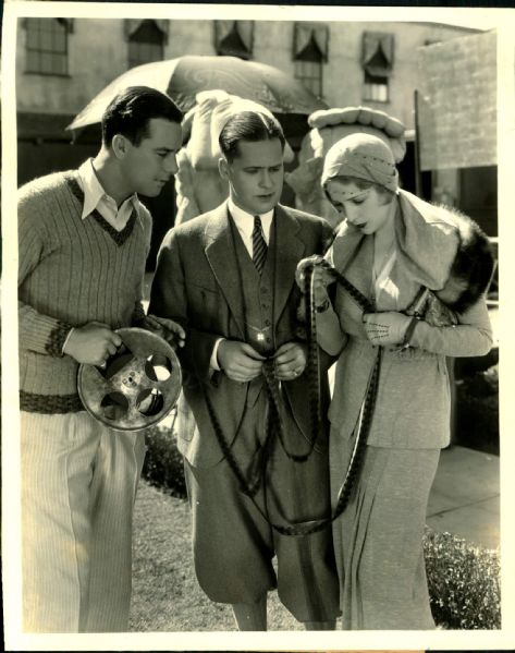 1931 Bobby Jones Examines Film Reel "The Sporting News Collection Archives" Original 8" x 10" Photo (Sporting News Collection Hologram/MEARS Photo LOA)