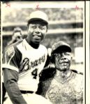 1974 Hank Aaron Atlanta Braves "The Sporting News Collection Archives" Original Photo (Sporting News Collection Hologram/MEARS Photo LOA)
