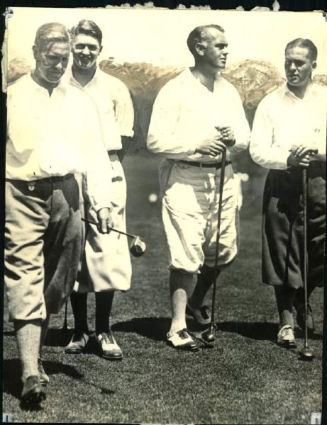 1930 Bobby Jones Jimmy Johnston Don Moe Cyril Tolley "The Sporting News Collection Archives" Original Photo (Sporting News Collection Hologram/MEARS Photo LOA)