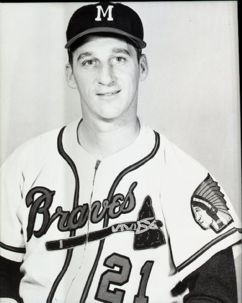 1957 Warren Spahn Milwaukee Braves "The Sporting News" Original 3.25" x 4.25" Black And White Negative (The Sporting News Collection/MEARS Auction LOA) 