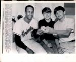 1964-66 Frank Robinson Cincinnati Reds Baltimore Orioles The Chicago Sun-Times Collection Archives Original Photos (Chicago Sun-Times Hologram/MEARS Photo LOA) - Lot of 5