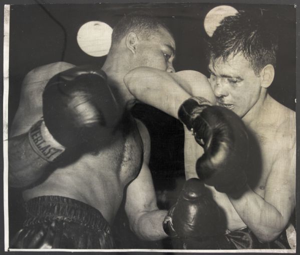 1950-62 Boxing Greats - Floyd Patterson Sugar Ray Robinson Joe Lewis "TSN Collection Archives" Original Photo (Sporting News Collection Hologram/MEARS Photo LOA)