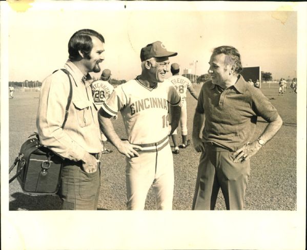 1974-75 Sparky Anderson Cincinnati Reds "The Sporting News Collection Archives" Original Photo (Sporting News Collection Hologram/MEARS Photo LOA)